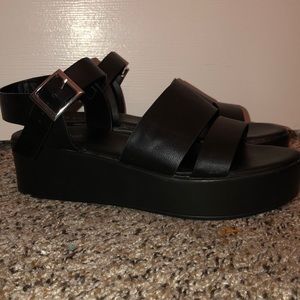 Black Platform Sandals